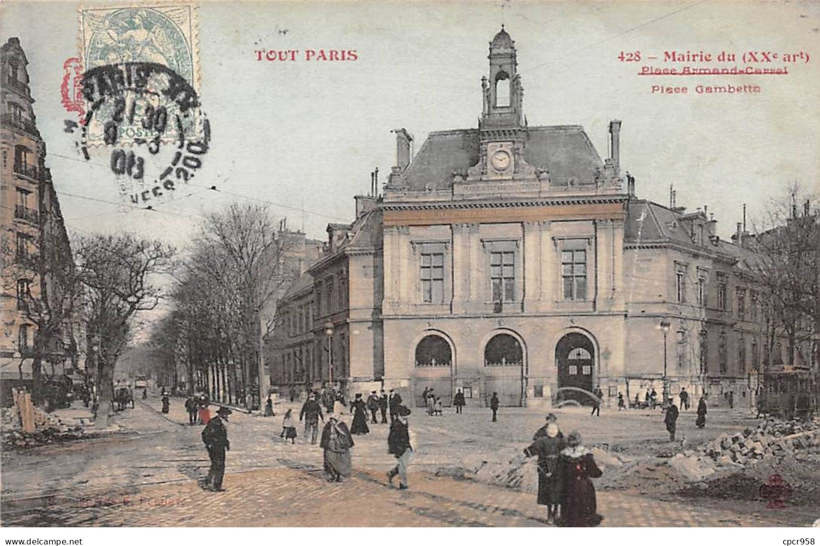 75020 - PARIS - SAN40280 - Mairie - Place Gambetta - Paris (20)