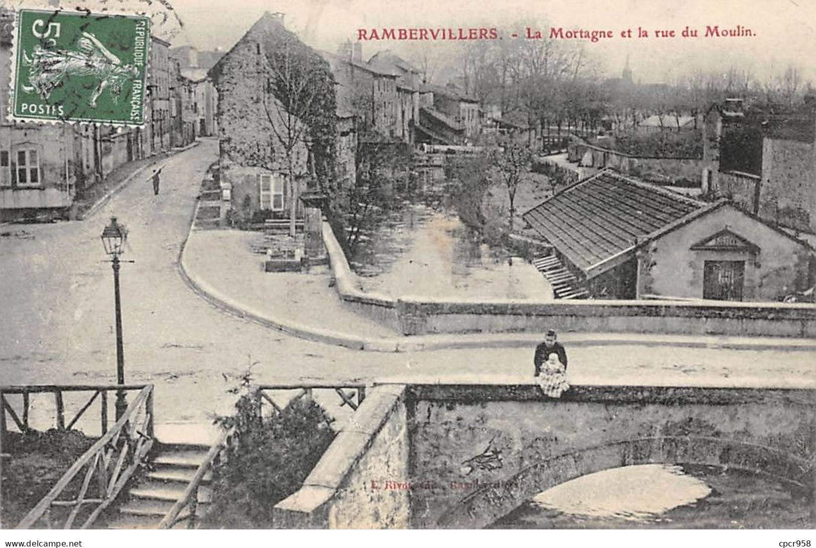 88 - RAMBERVILLERS - SAN40393 - La Mortagne Et La Rue Du Moulin - Rambervillers