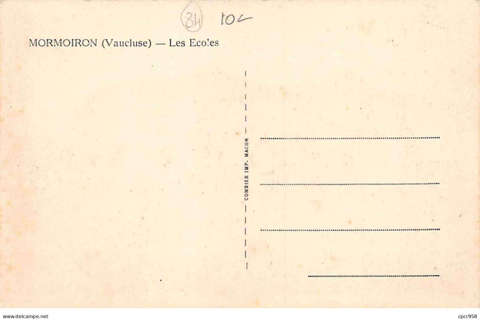 84 - MORMOIRON - SAN40380 - Les Ecoles - Mormoiron