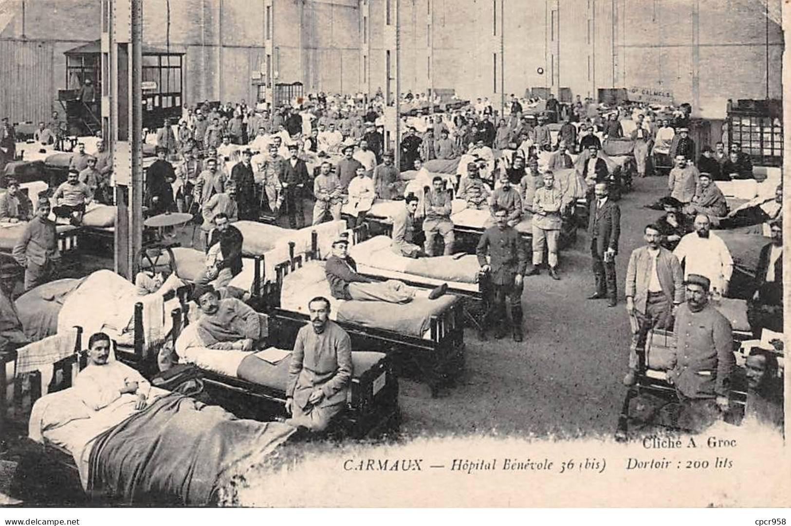 81 - CARMAUX - SAN40369 - Hôpital Bénévole - Dortoir : 200 Lits - Carmaux