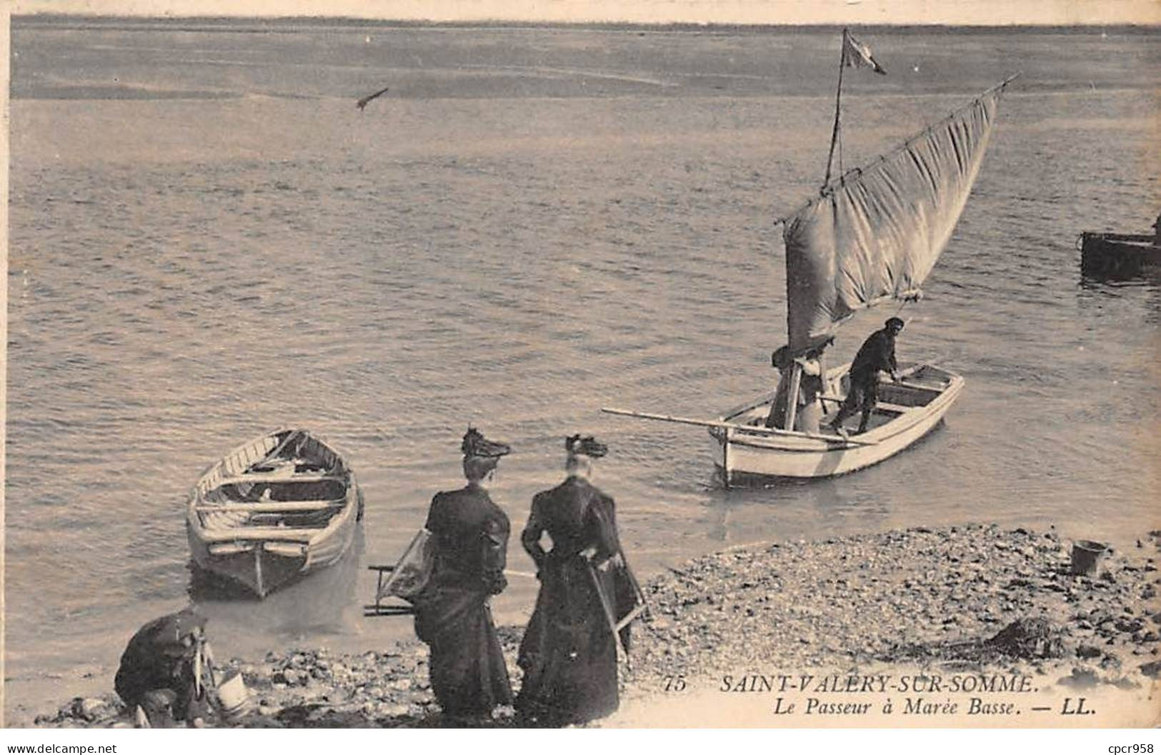 80 - SAINT VALERY SUR SOMME - SAN40365 - Le Passeur à Marée Basse - Saint Valery Sur Somme