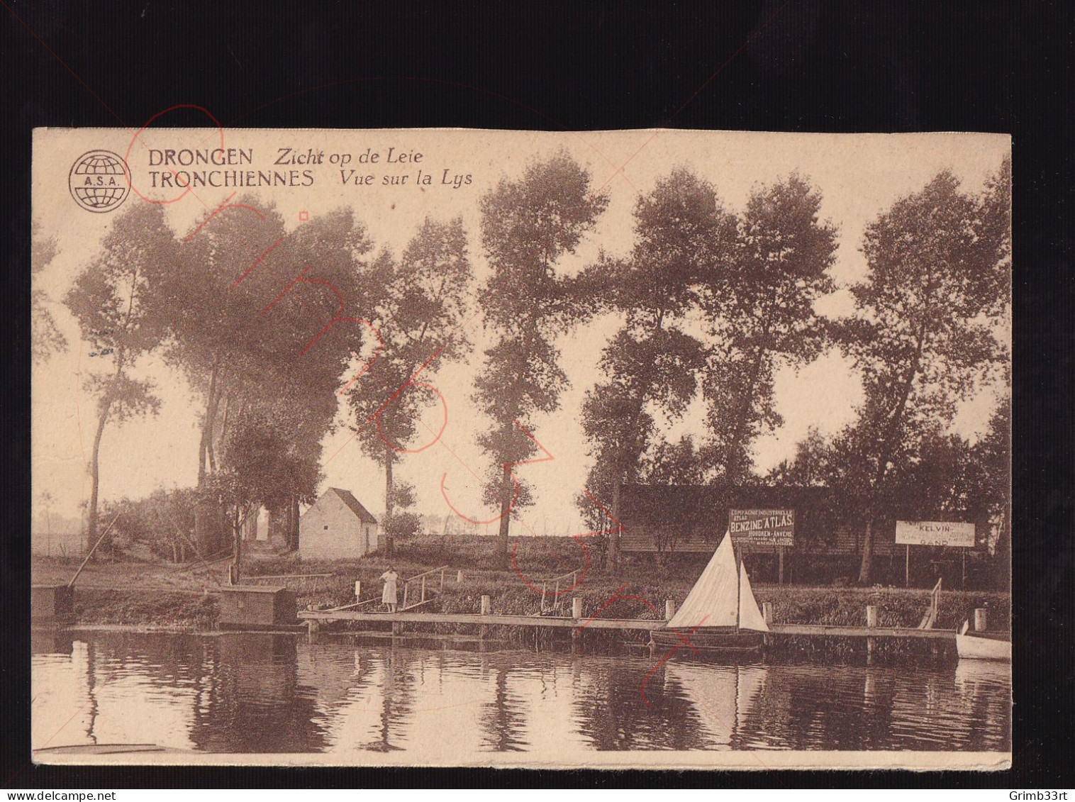 Drongen - Zicht Op De Leie / Tronchiennes - Vue Sur La Lys - Postkaart - Gent