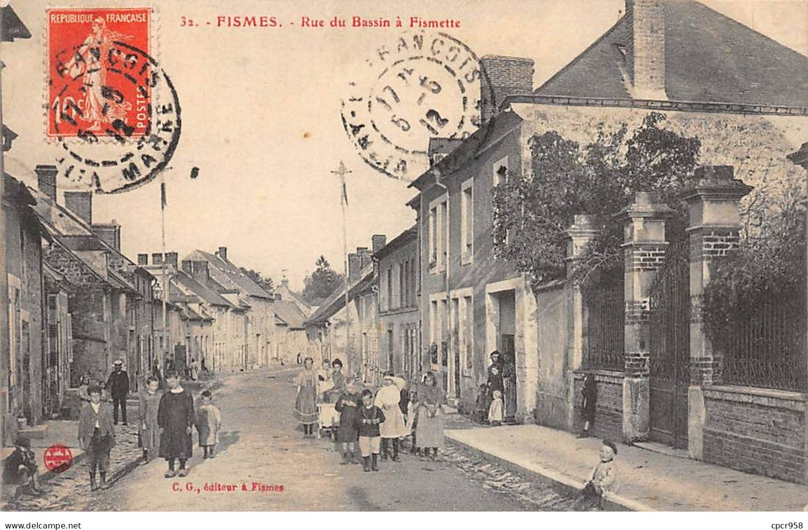51 - FISMES - SAN41348 - Rue Du Bassin à Fismette - Fismes