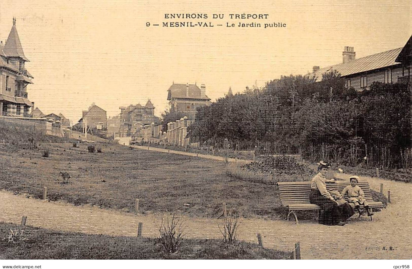 76 - MESNILVAL - SAN41591 - Environs Du Tréport - Le Jardin Public - Mesnil-Val