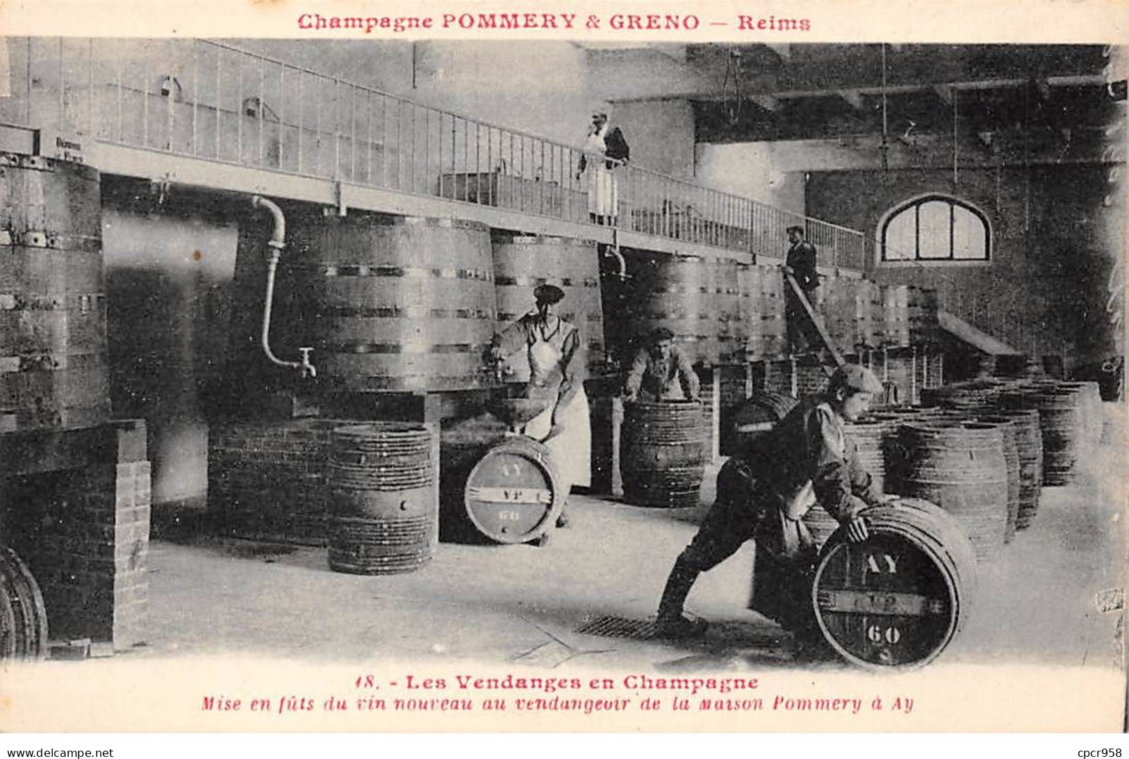 51 - AY - SAN33229 - Champagne Pommery & Greno - Mise En Fût Du Vin Nouveau - Vigne - Agriculture - Métier - Ay En Champagne