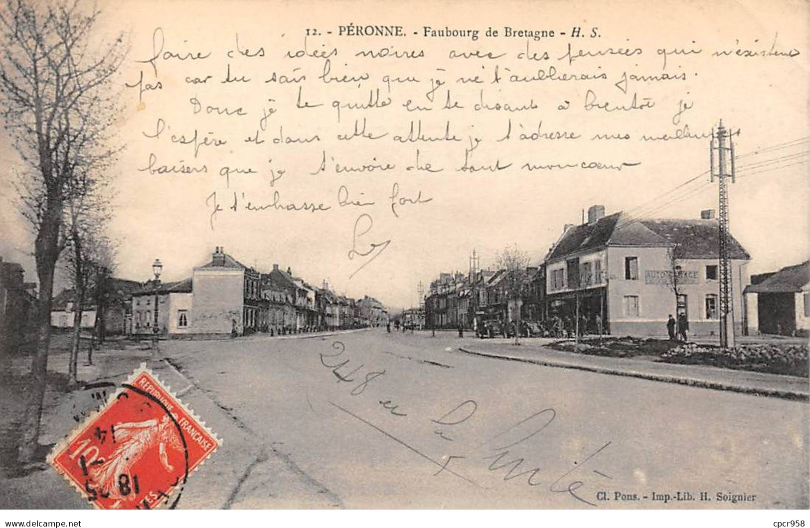 80 - PERONNE - SAN41673 - Faubourg De Bretagne - Peronne