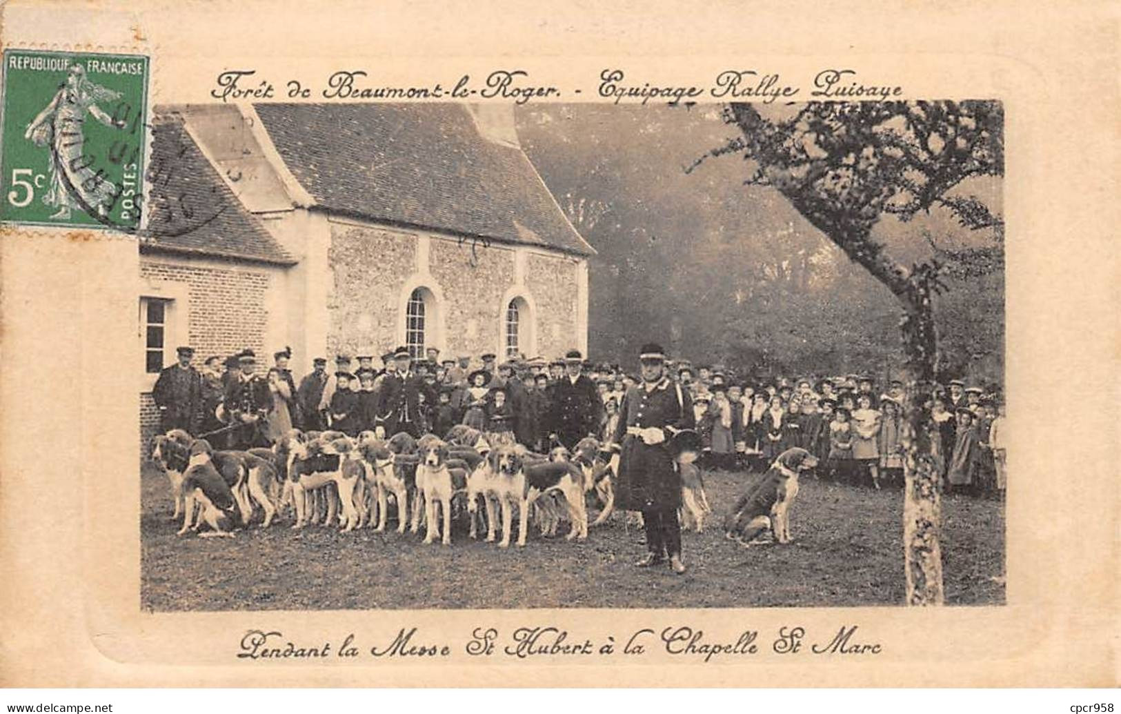 27 - BEAUMONT LE ROGER - SAN33070 - La Forêt - Equipage Ralbye Puisaye - Pendant La Messe St Hubert à La Chapelle - Beaumont-le-Roger