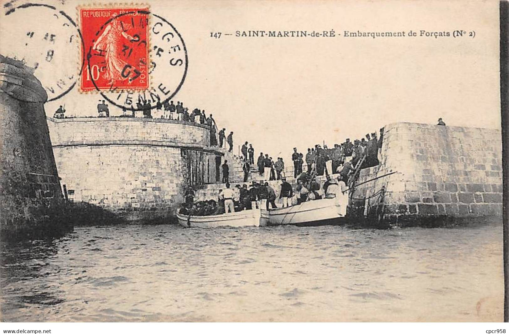 17 - SAINT MARTIN DE RE - SAN32962 - Embarquement De Forçats - Saint-Martin-de-Ré