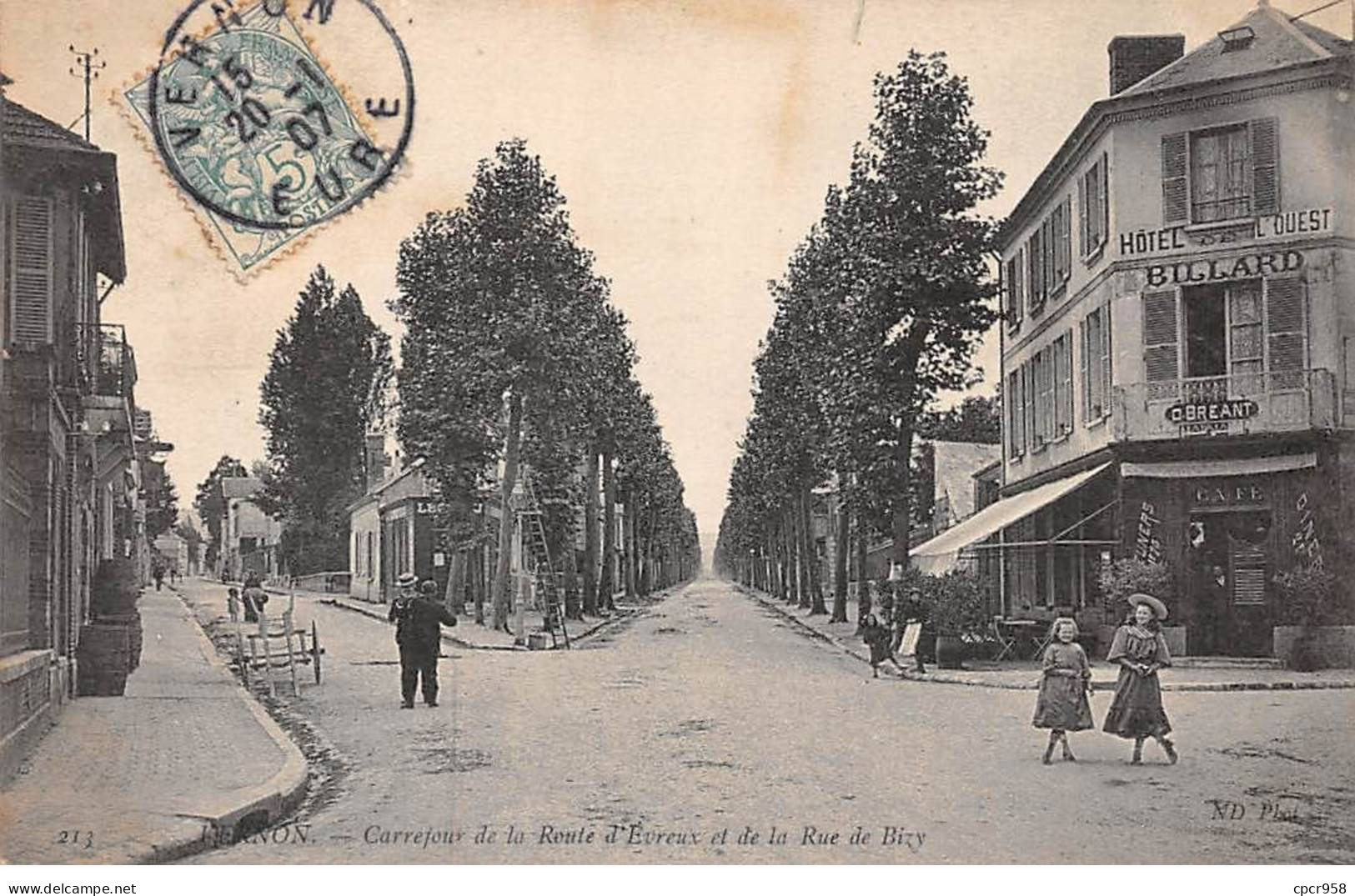 27 - VERNON - SAN42176 - Carrefour De La Route D'Evreux Et De La Rue De Bizy - Vernon