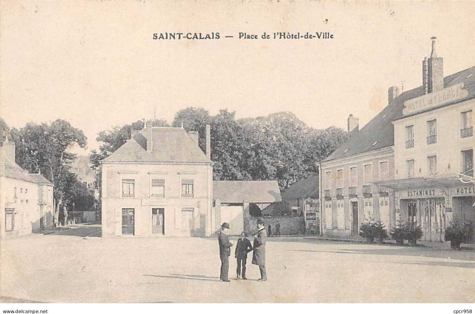 72 - SAINT CALAIS - SAN33469 - Place De L'Hôtel De Ville - Saint Calais