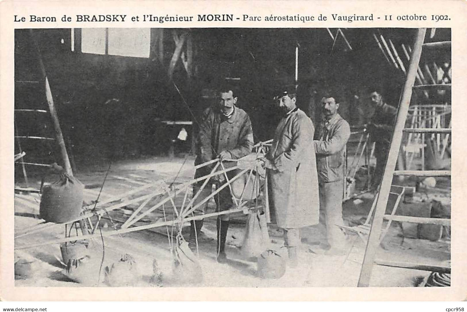 75015 - PARIS - SAN33541 - Le Baron De Bradsky Et L'Ingénieur Morin - Parc Aérostatique De Vaugirard - 11 Octobre 1902 - Arrondissement: 15