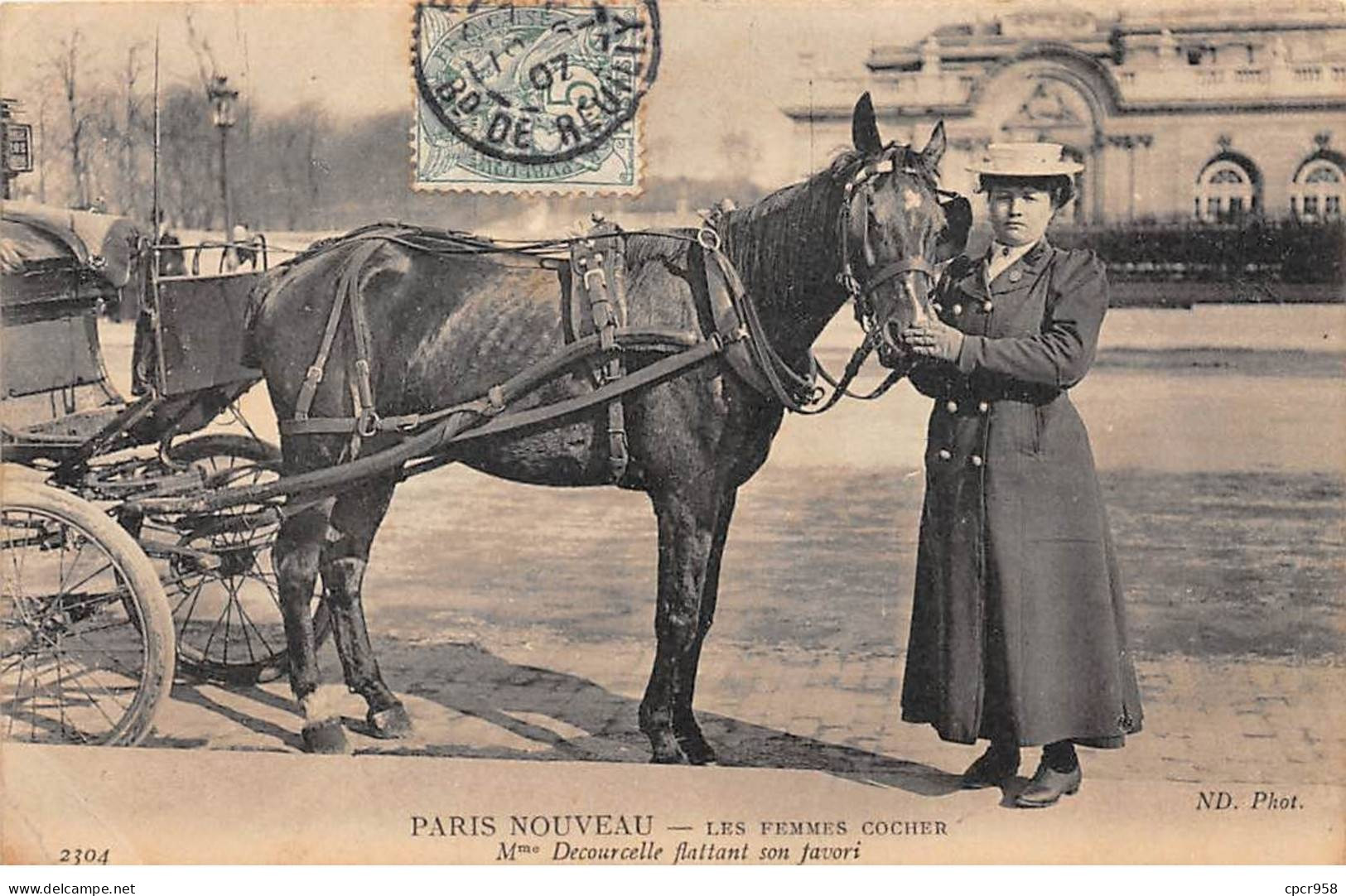 75 - PARIS - SAN33521 - Les Femmes Cochers - Une Réplique à Watteau En 1907, Embarquement Pour L'Ile De Cythère - Ambachten In Parijs