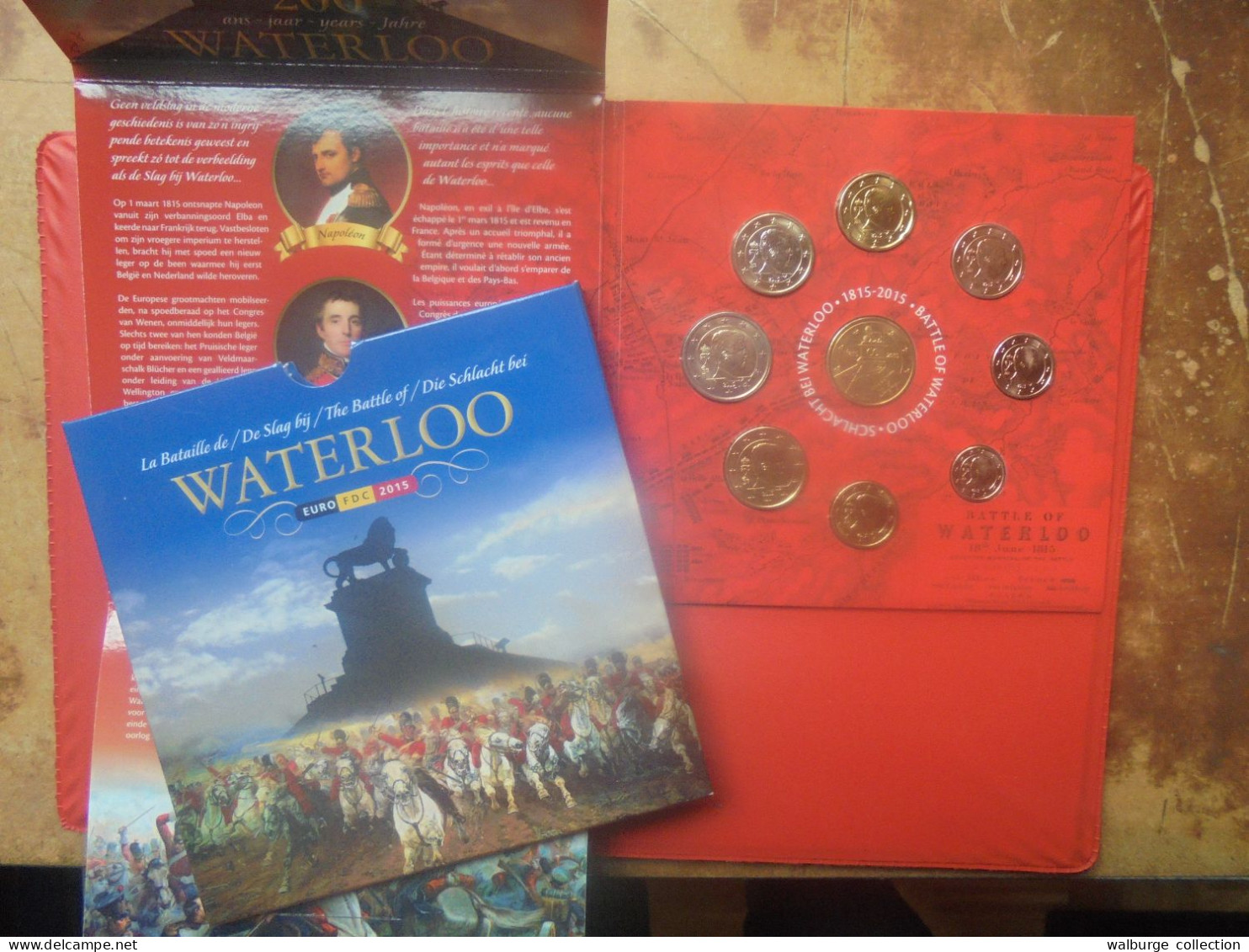 +++PRIX CADEAU+++BELGIQUE FDC 2015 "WATERLOO" ( PRESENTATION UNIQUE D'UNE SEULE SEMAINE !) - Belgique