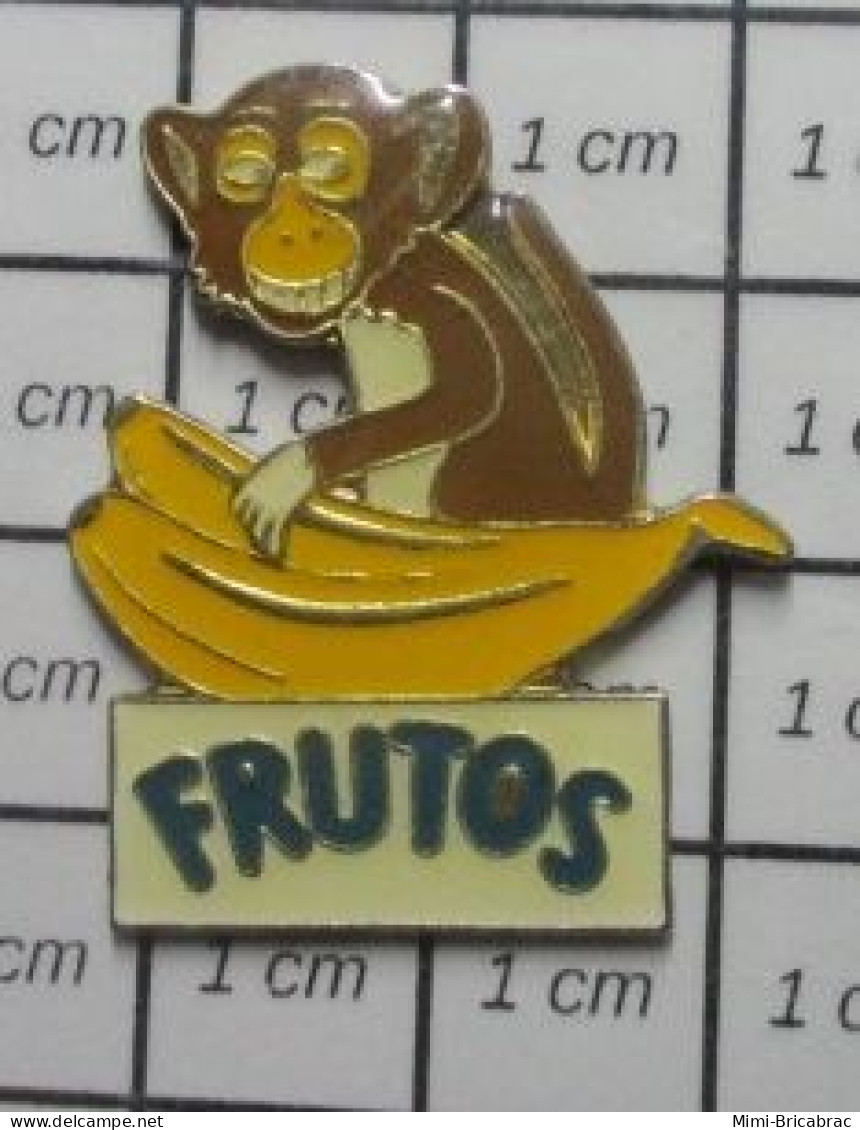 3417 Pin's Pins / Beau Et Rare / ALIMENTATION / BONBONS FRUTOS SINGE OUISTITI BANANE - Alimentación