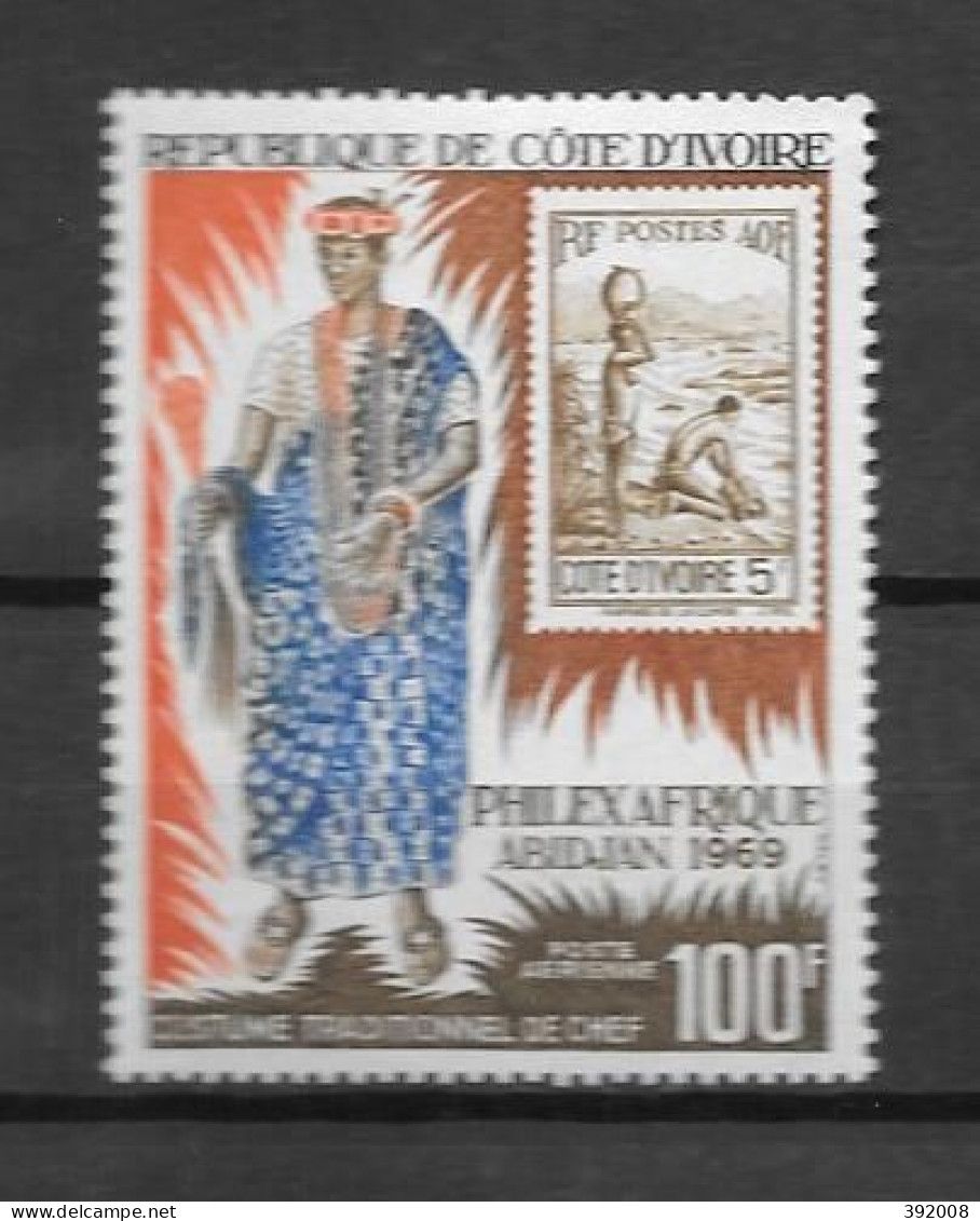 PA - 1969 - N° 43**MNH - Philexafrique - 2 - Ivory Coast (1960-...)