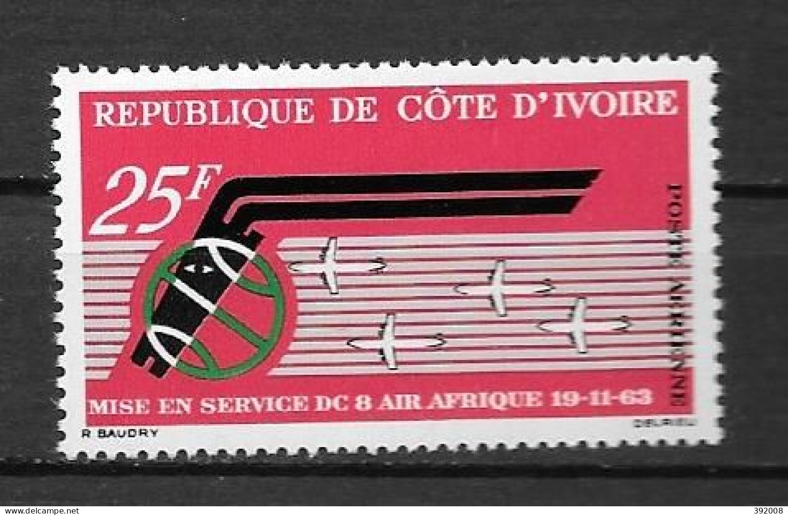 PA - 1964 - N ° 30**MNH - Mise En Service Des DC8  - Côte D'Ivoire (1960-...)