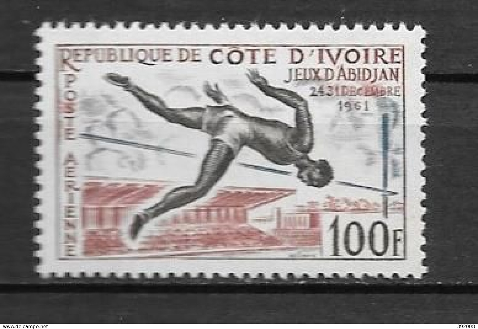 PA - 1961 - N ° 21* MH - Jeux Sportifs D'Abidjan - Costa D'Avorio (1960-...)