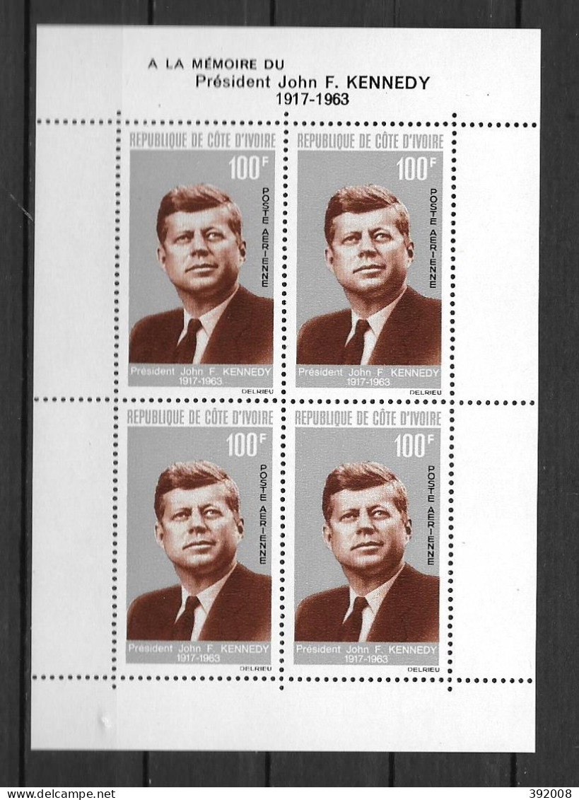 BF - 1964 - N ° 3**MNH - Président Kennedy - Côte D'Ivoire (1960-...)