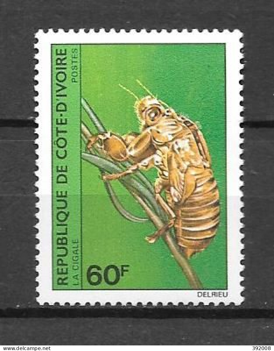 1980 - N° 553**MNH - La Cigale - Côte D'Ivoire (1960-...)