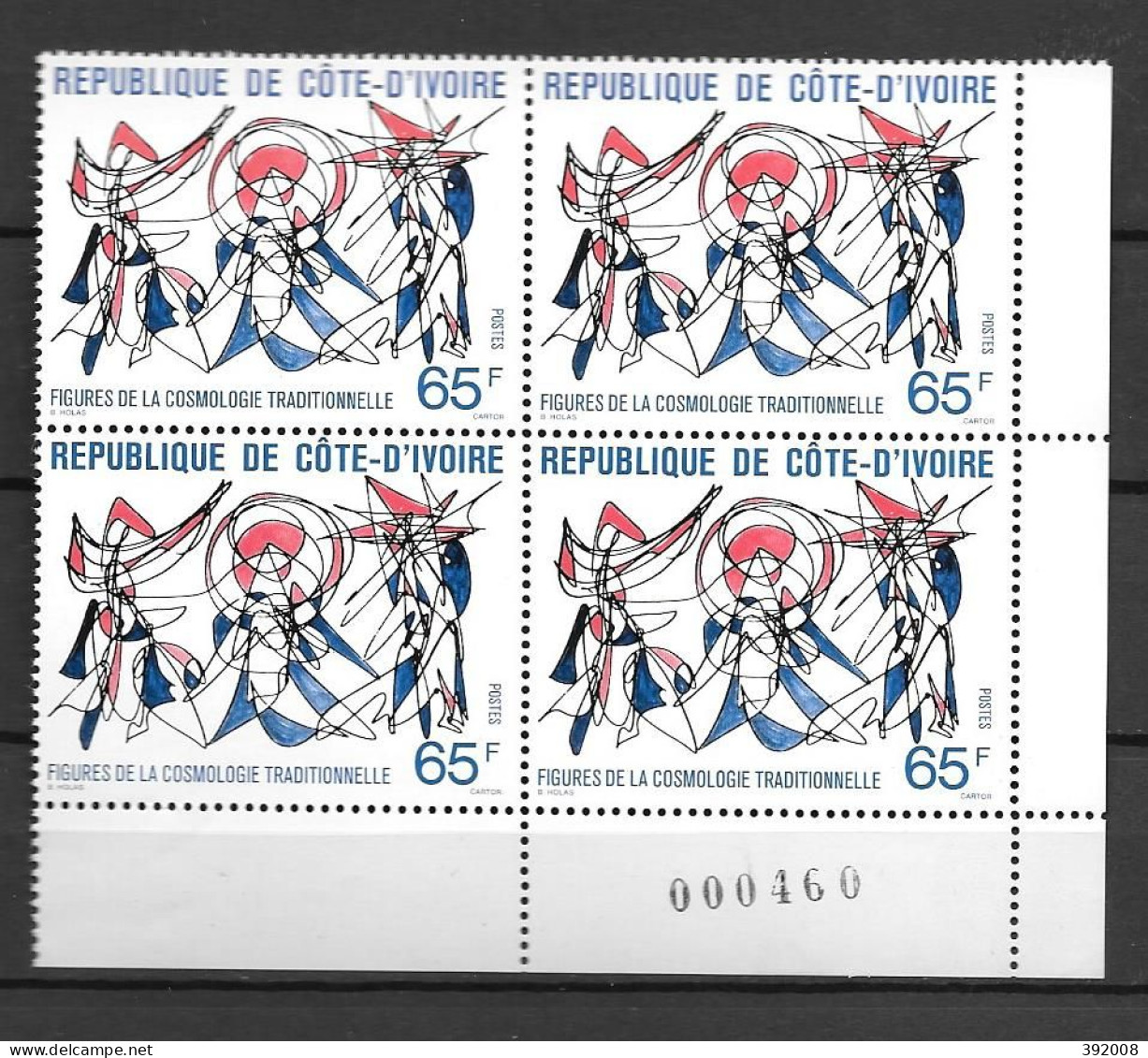 1978 - N° 449 **MNH - Traditions Et Histoire - Bloc De 4 - 1 - Costa De Marfil (1960-...)