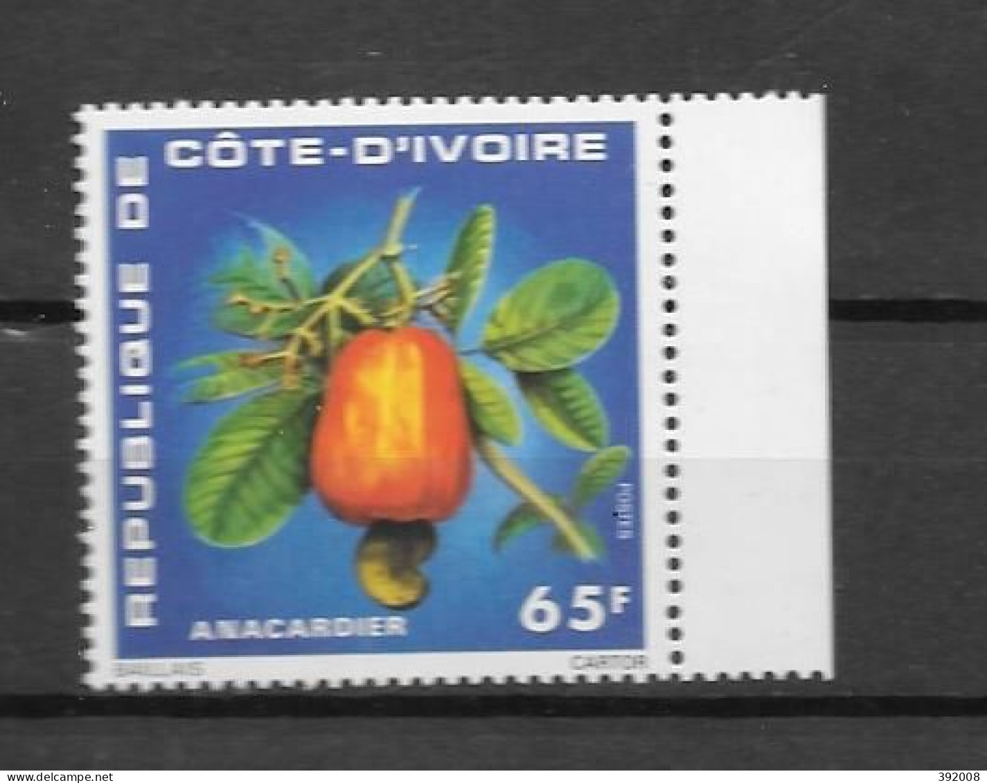 1976 - N° 408**MNH - Anacardier - Côte D'Ivoire (1960-...)