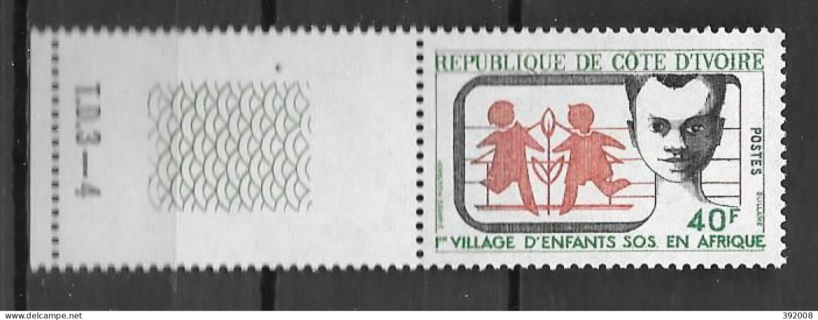 1973 - N° 349**MNH - Premier Village D'enfant SOS En Afrique - 2 - Côte D'Ivoire (1960-...)