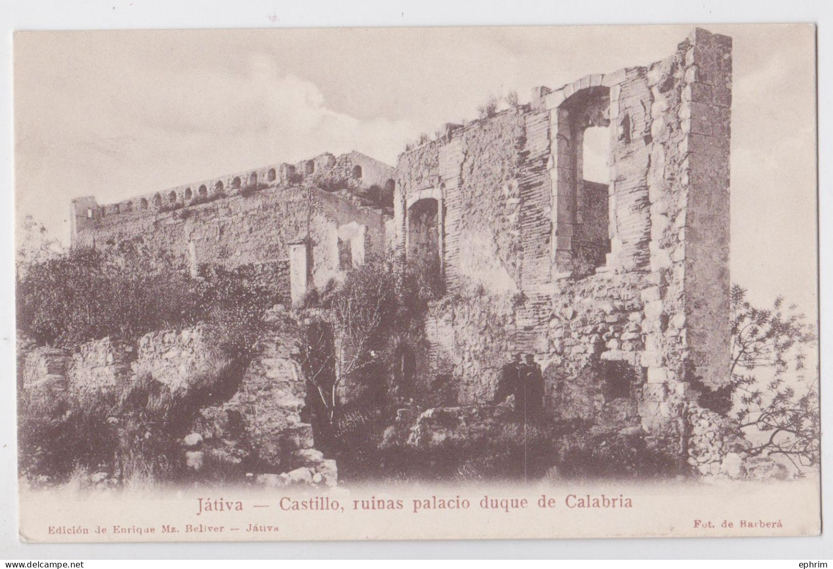 Jativa Castillo Ruinas Palacio Duque De Calabria - Otros & Sin Clasificación