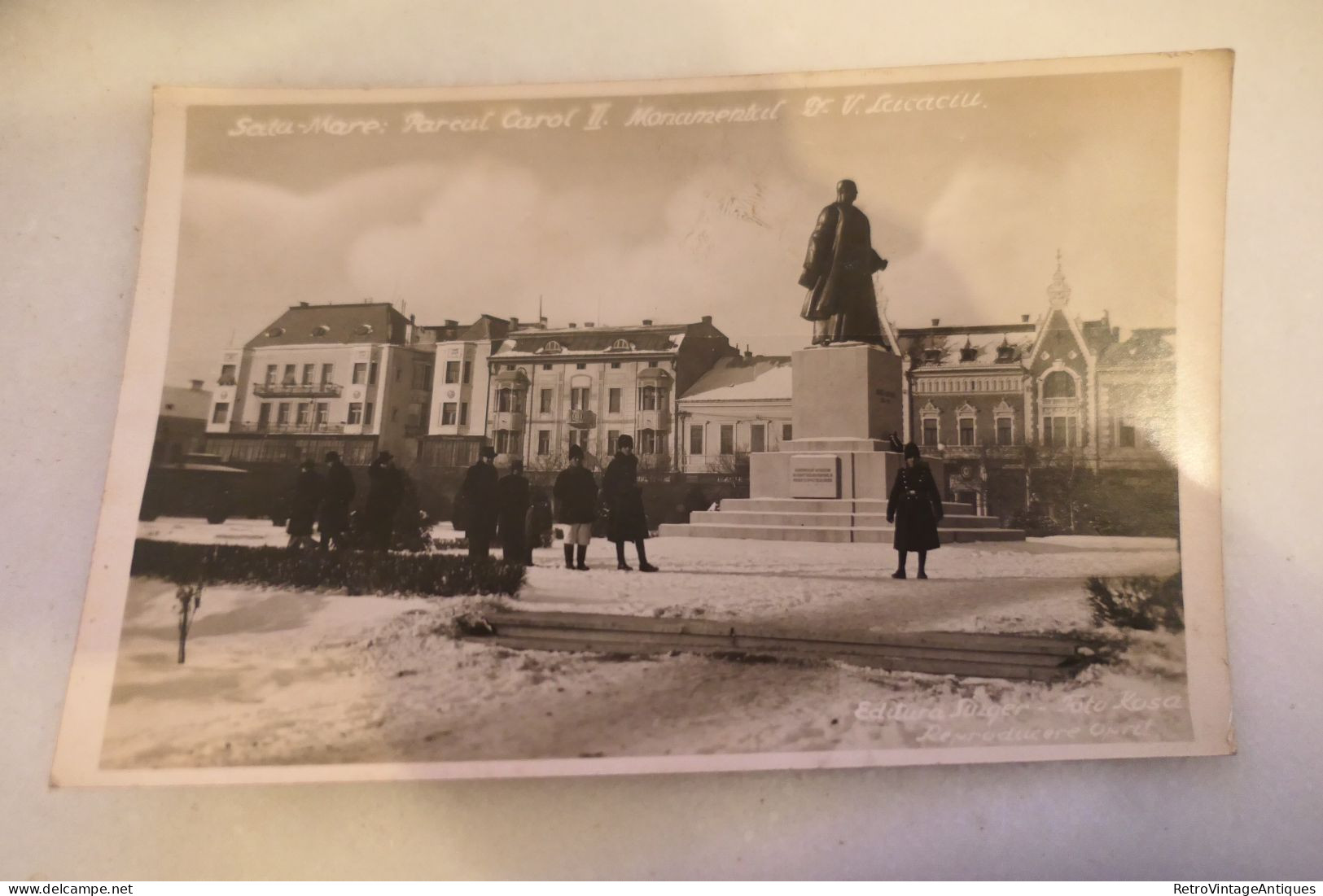 SATU-MARE PARCUL CAROL II MONUMENTUL DR. VASILE LUCACIU EDITURA SUZER FOTO KOSA - Rumania