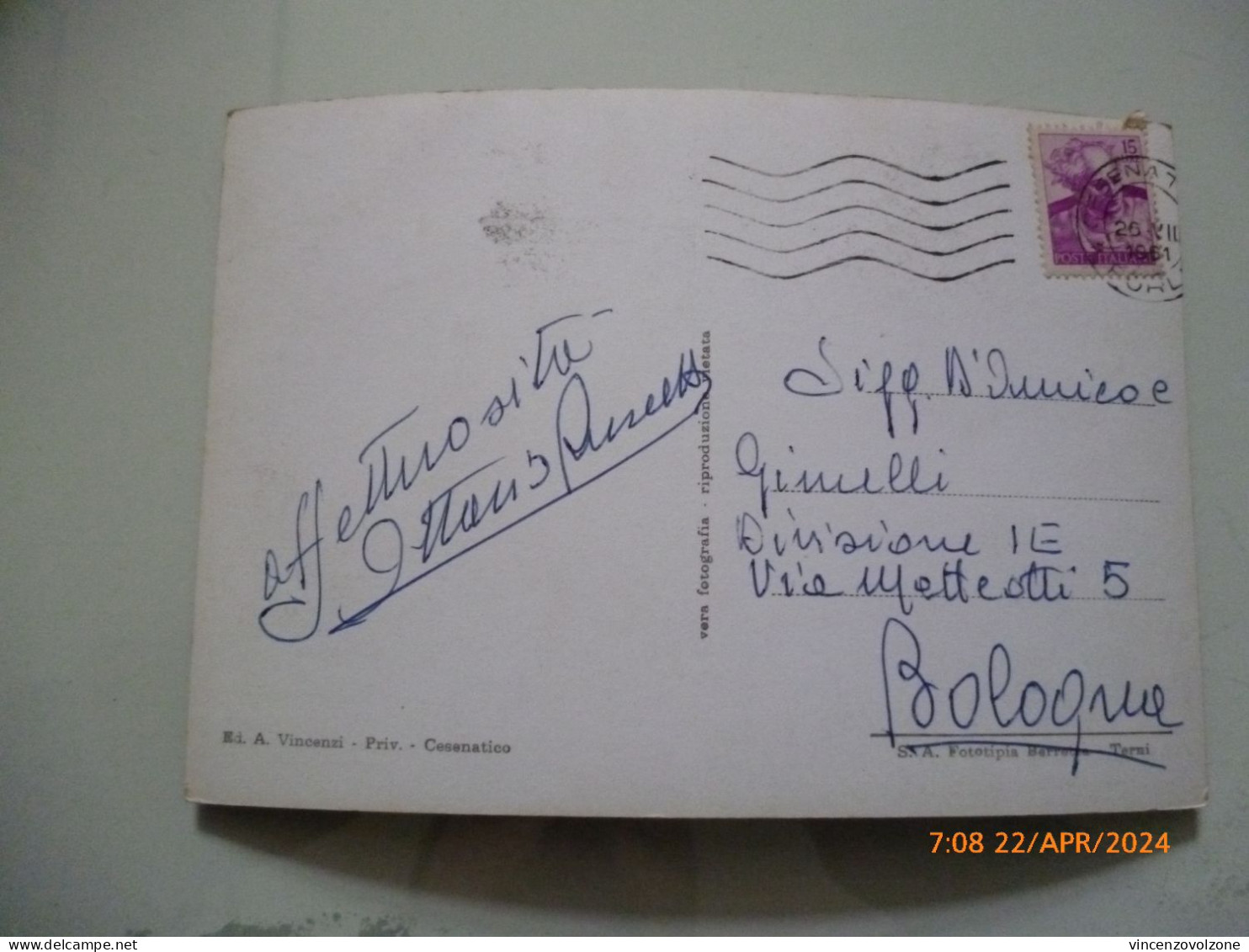Cartolina Viaggiata "CESENATICO Viale Carducci" 1964 - Forli