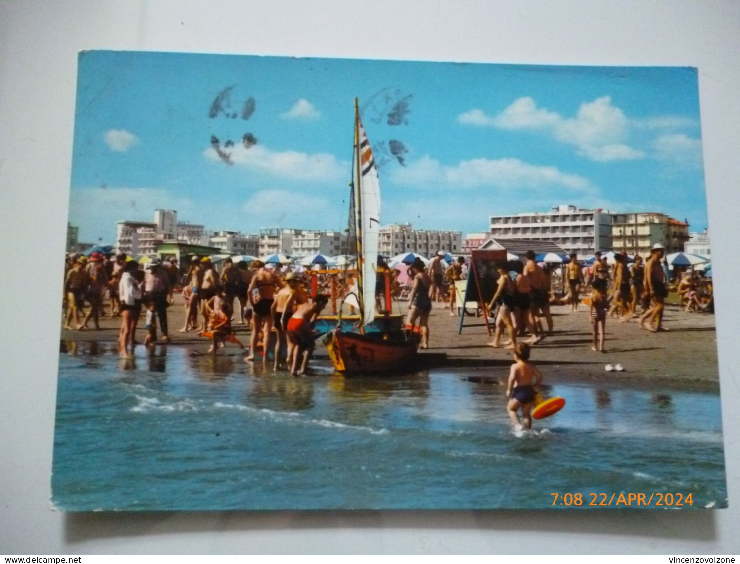 Cartolina Viaggiata "SOTTOMARINA La Spiaggia" 1968 - Venezia (Venice)