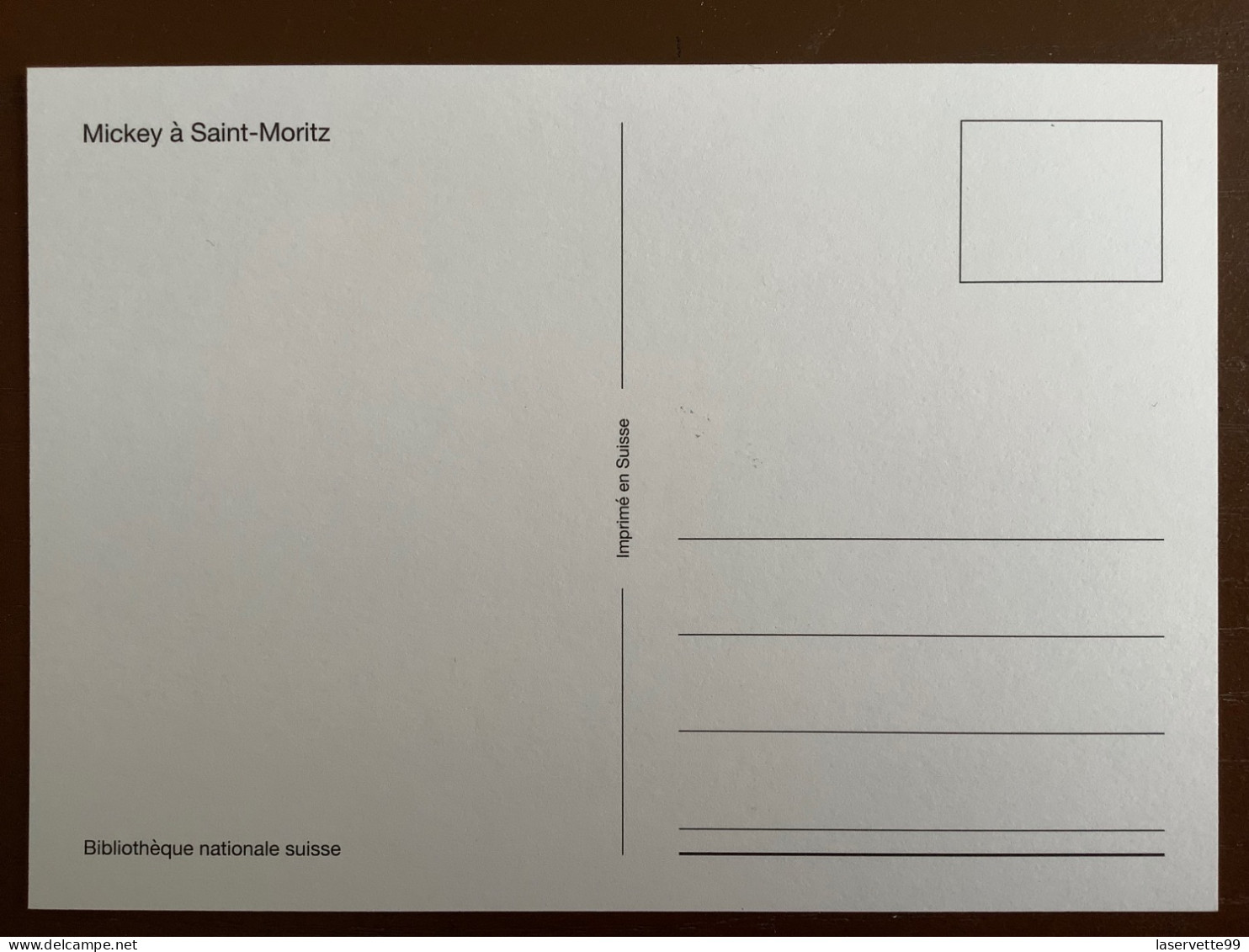 Carte Maximum 2023 Mickey Disney 100 Ans Years Switzerland Maxikarte Card Suisse Maxicard - Cartoline Maximum