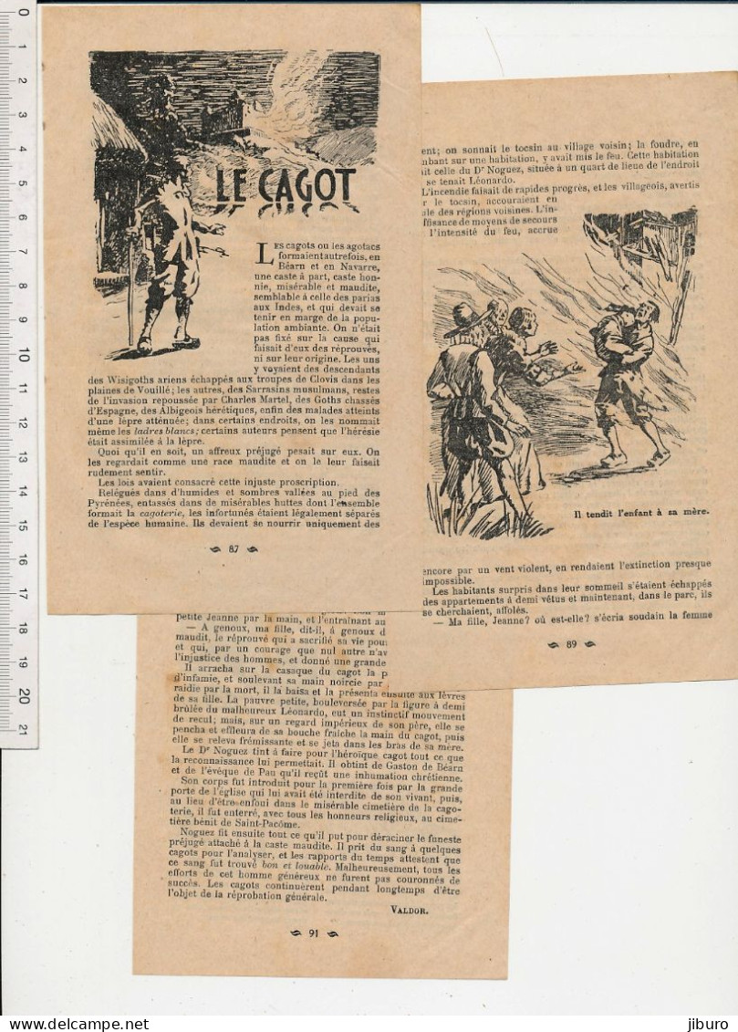 Récit 1935 Valdor Le Cagot (Cagots Cagoterie) Province Navarre Pyrénées Dr Noguez Histoire Gaston De Béarn Evêque Pau - Non Classés