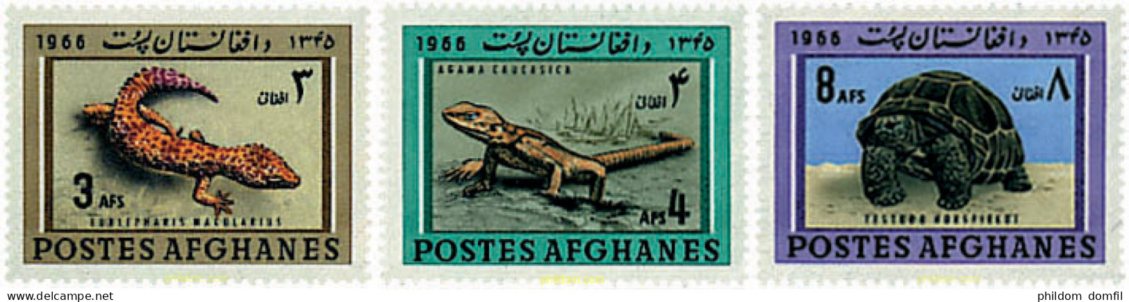 729777 HINGED AFGANISTAN 1966 REPTILES - Afganistán