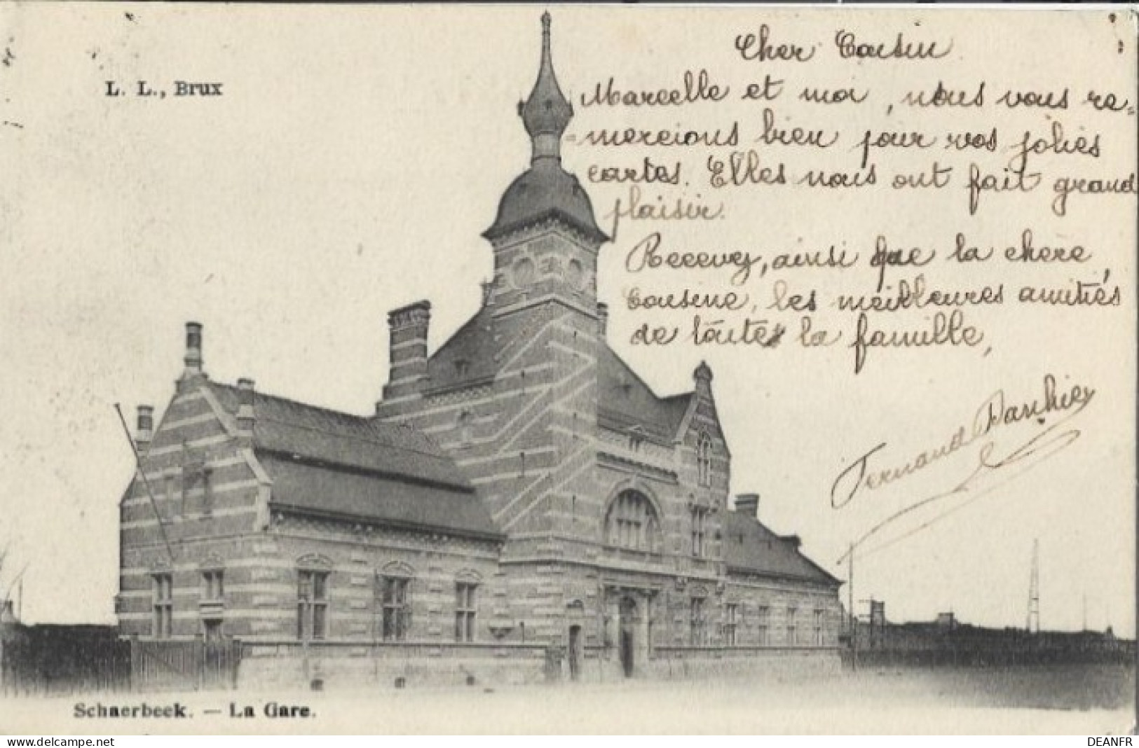 SCHAERBEEK : La Gare - Chemins De Fer, Gares