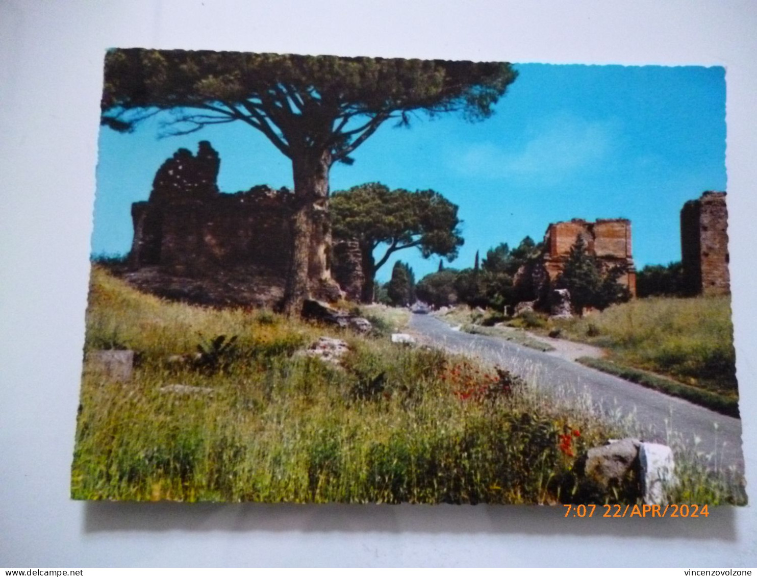 Cartolina Viaggiata "ROMA Via Appia Antica" 1968 - Andere Monumente & Gebäude