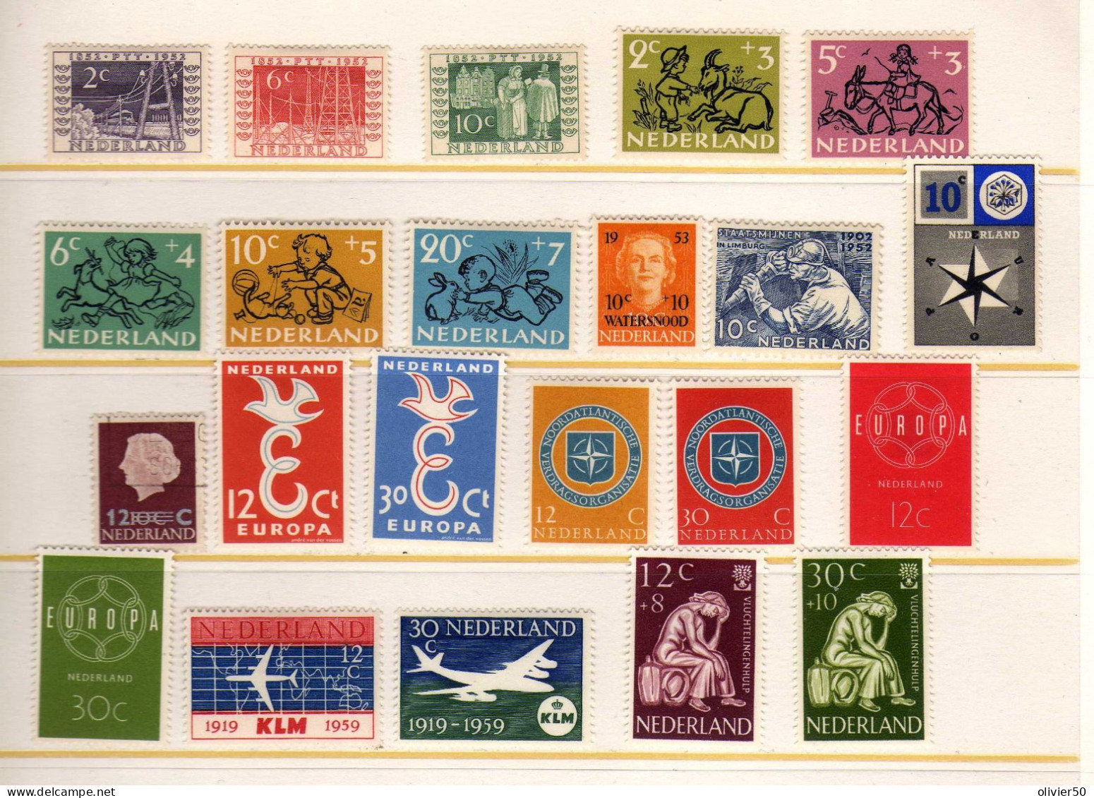 Pays-Bas - Pour L'Enfance - Europa - Evenements - Refugiers -  Neufs* - MLH - Unused Stamps