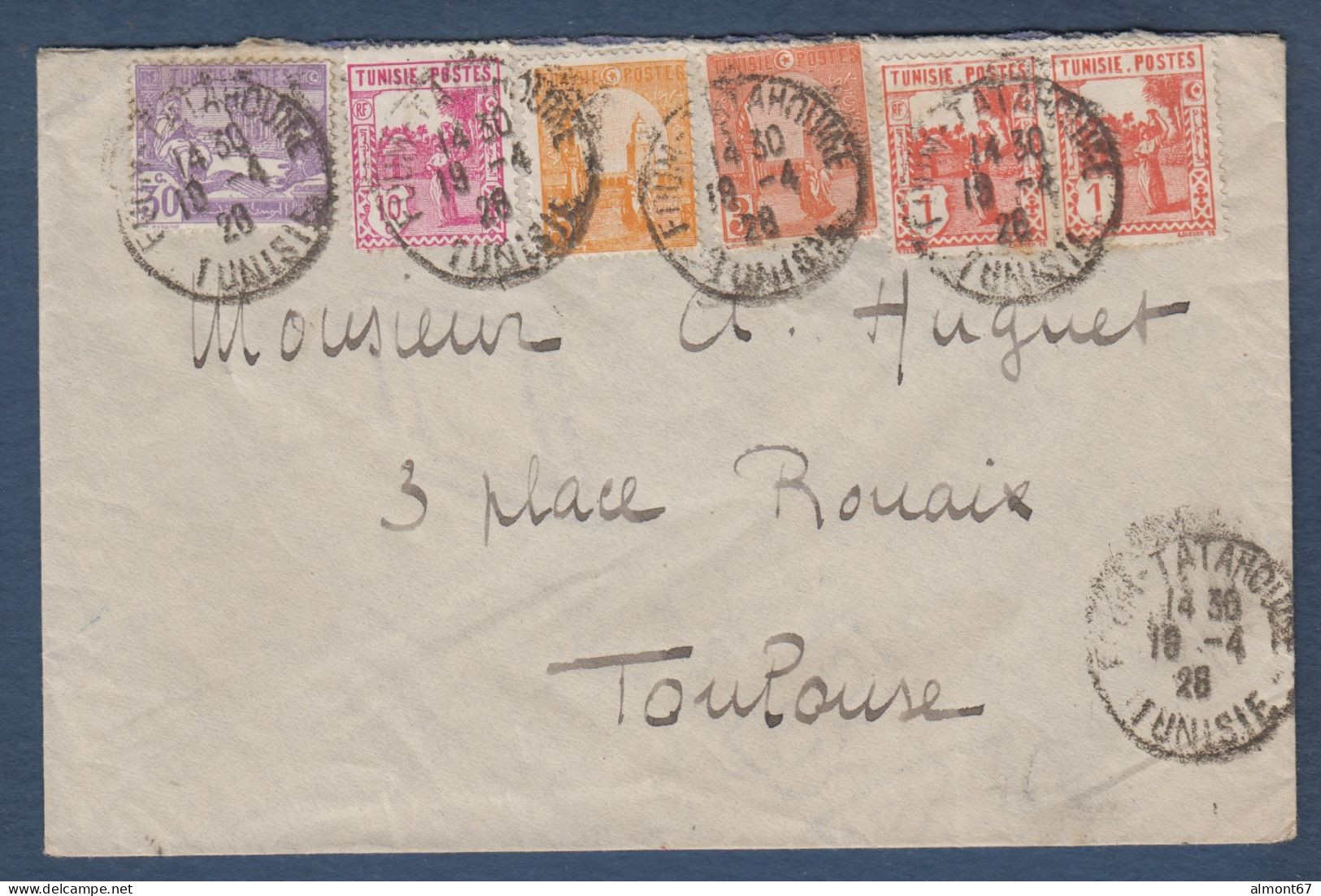 Lettre  De FOUM  TATAOUINE  1928 - Cartas & Documentos