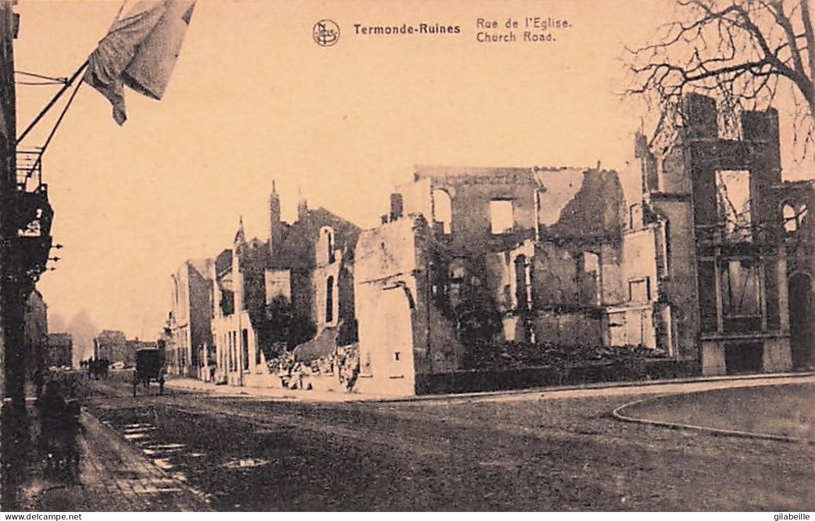 Termonde - Dendermonde -  Ruines - Rue De L'église - Dendermonde