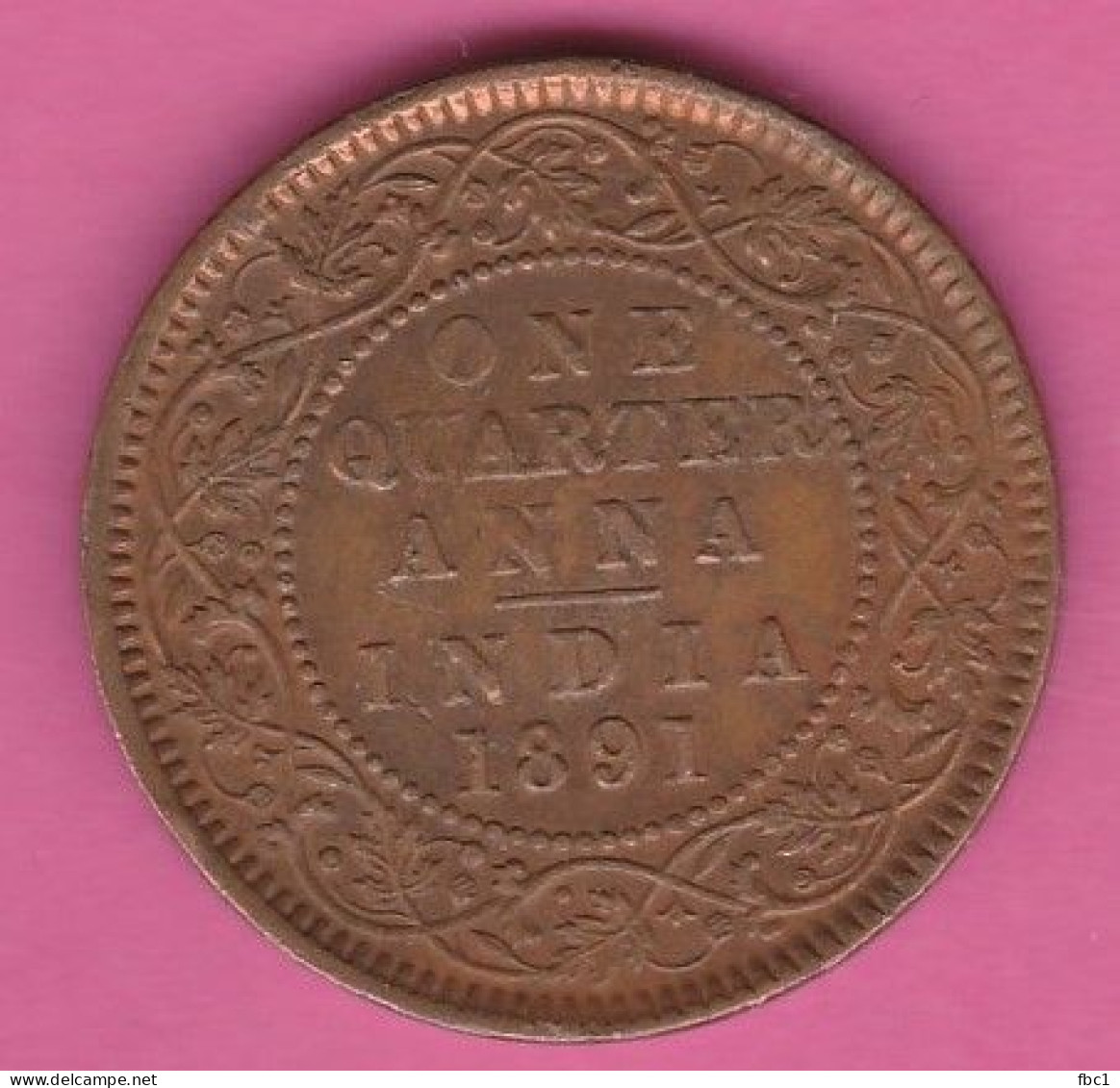 Inde Britannique - One Quarter Anna - India - 1891 - Reine Victoria - Colonie