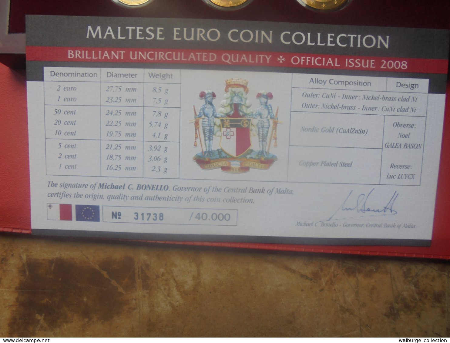 +++PRIX CADEAU+++MALTE COFFRET 2008 "PROOF" ( PRESENTATION UNIQUE D'UNE SEULE SEMAINE !) - Malta