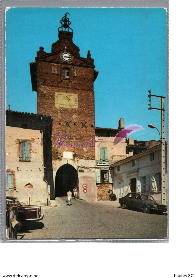 VERDUN SUR GARONNE 82 - L'Horloge Et La Porte De La Ville 1981 - Verdun Sur Garonne