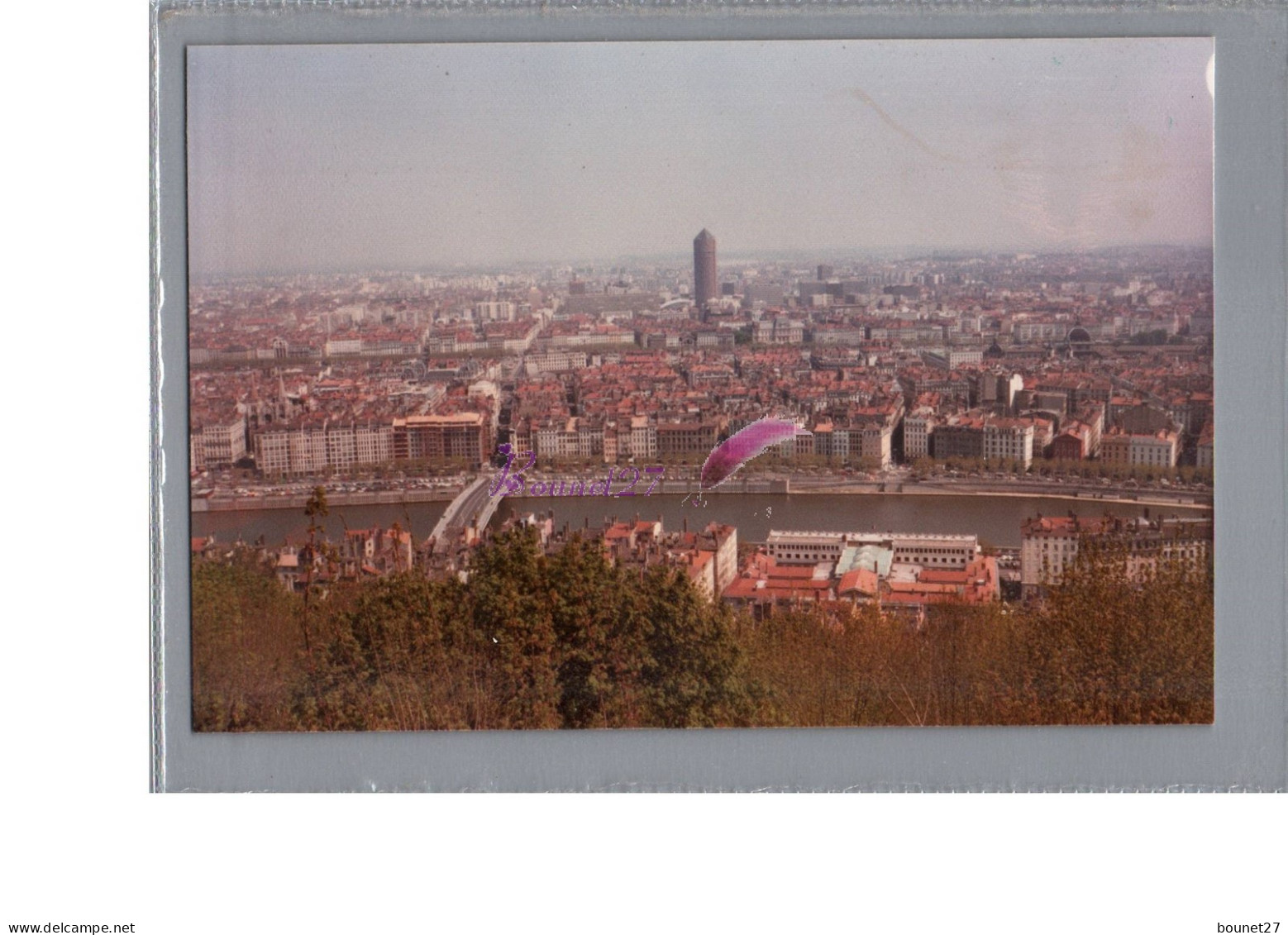 PHOTO - LYON 69 - Vue Generale De La Ville à Identifier Au Dos Papier Fabrique Par Kodak - Zonder Classificatie