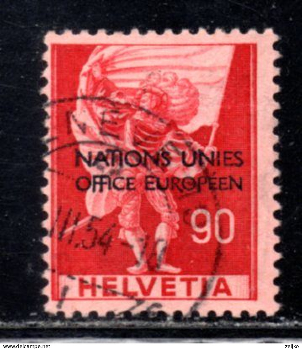 Switzerland, ONU_UNO, Used, 1950, Michel 13 - UNO