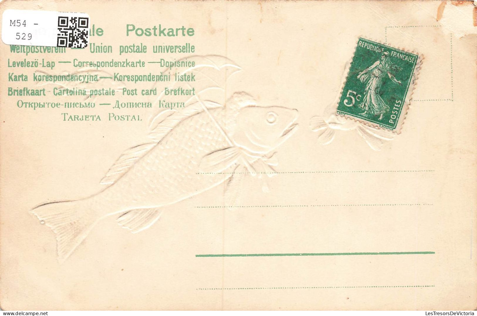 FETES - VOEUX - 1er Avril - Poissons - Carte Postale Ancienne - April Fool's Day