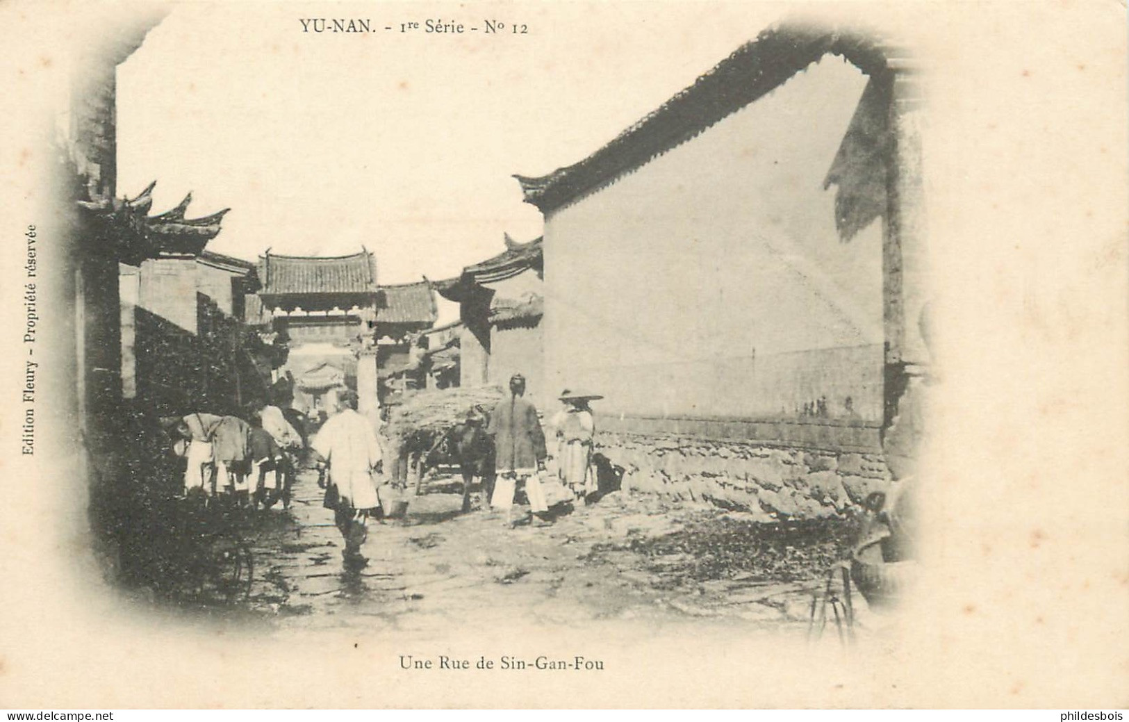 CHINE  YUNNAN  Une Rue De Sin Gan Fou - Chine