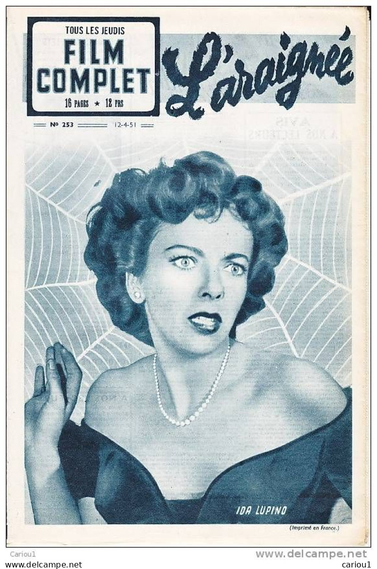 C1 Film Complet 1951 IDA LUPINO L Araignee WOMAN IN HIDING Illustre Port Inclus France - Revistas