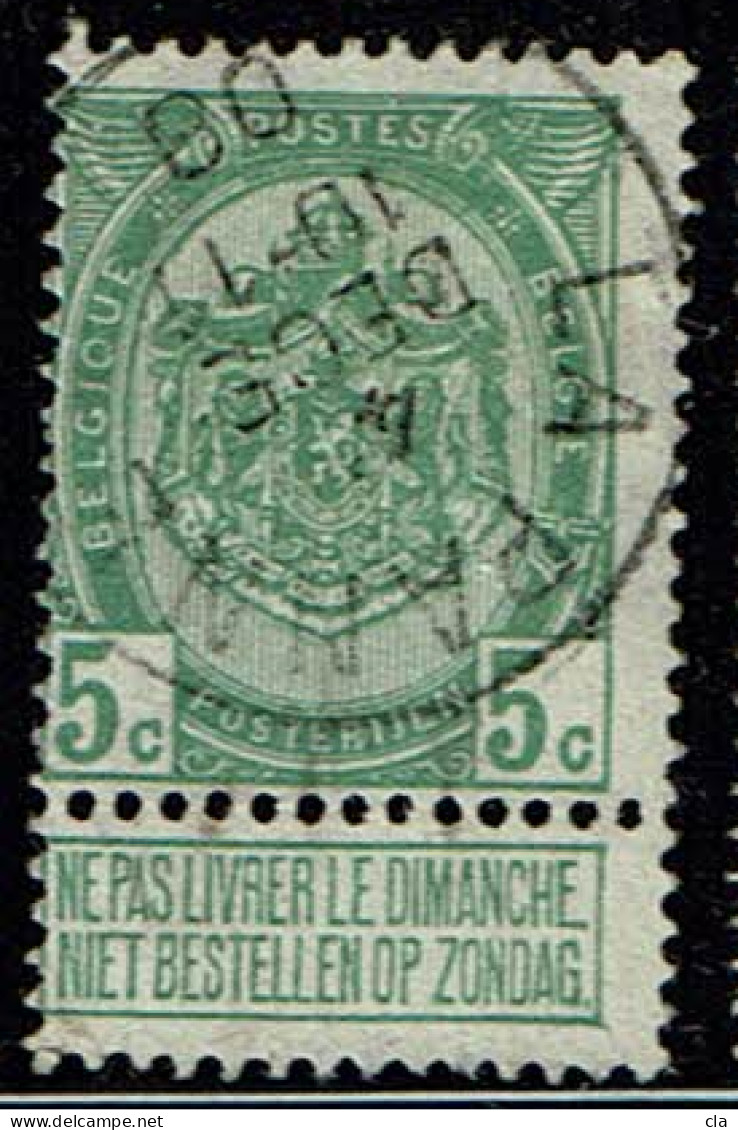 83  Obl La Panne  + 8 - 1893-1907 Coat Of Arms