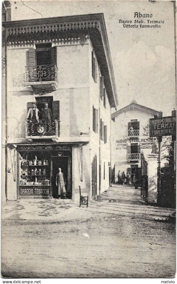 1914-Padova Abano Nuovo Stabilimento Termale Vittorio Formentin - Padova
