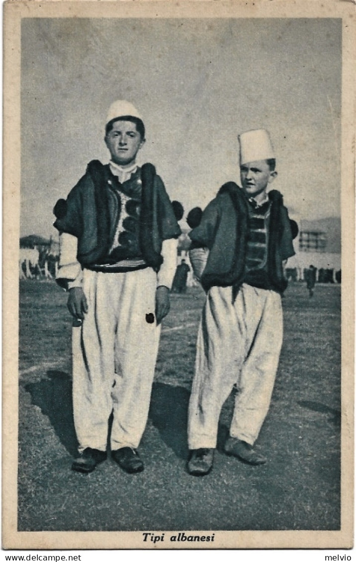 1939-Albania Tipi Albanesi In Costumi Edizione Castiota - Albanië