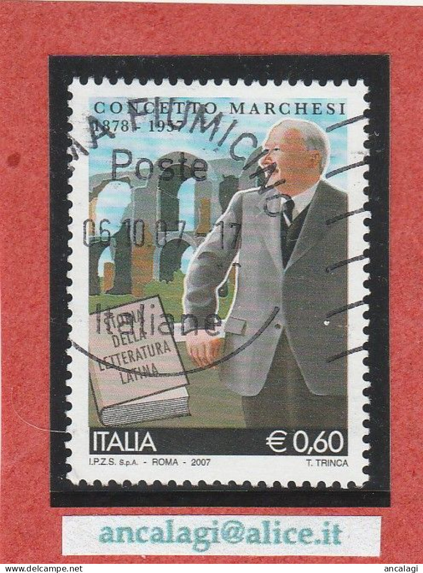 USATI ITALIA 2007 - Ref.1070A "CONCETTO MARCHESI" 1 Val. - - 2001-10: Usados